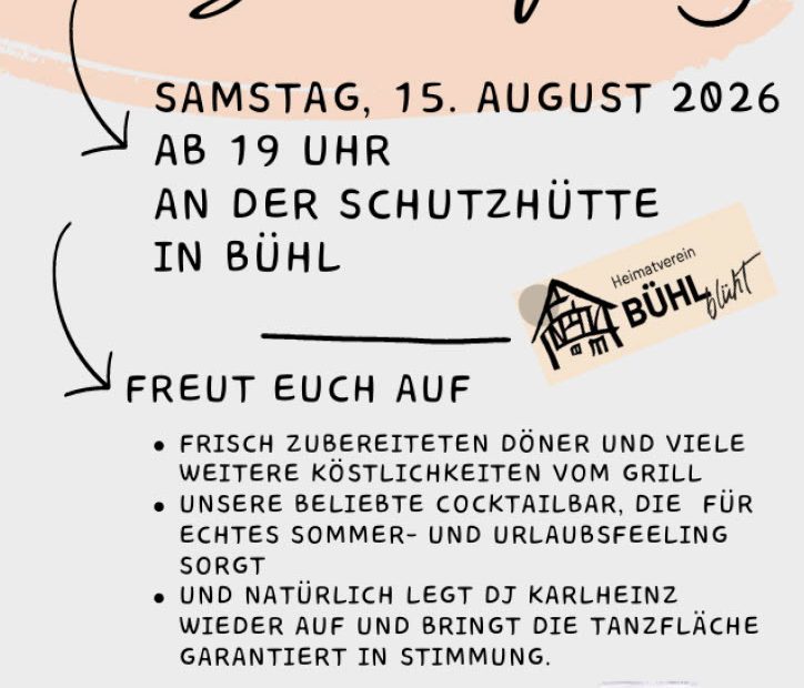 Einladung zum Sommerfest 2026